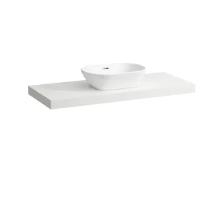 Laufen Waschtisch-Platte LANI 495x1185x65 mit Aussschnitt mittig H4046711122601