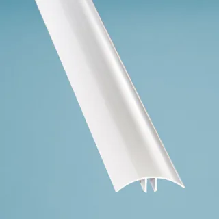 PVC Klemmdeckel Oberteil, Breite 61 mm Höhe 14 mm
