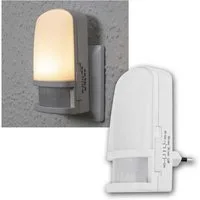 ChiliTec LED Nachtlicht LED Nachtlicht mit Bewegungsmelder 230V On/Off/Aut, warmweiß