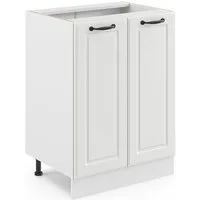 Vicco Unterschrank R-Line, Weiß Landhaus/Weiß, 60 cm ohne Arbeitsplatte (1-St)