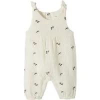 vertbaudet Jumpsuit Mädchen Baby Overall, bestickte Motive