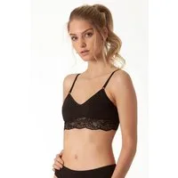 Yenita® Bustier "Bambus" mit weicher floraler Spitze