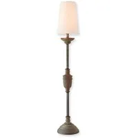 Mirabeau Tischleuchte Tischlampe Caylus weiß/braun
