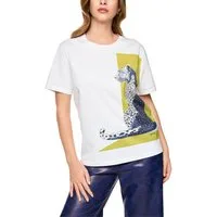 Marc Cain T-Shirt Leolicious Premium Damenmode mit Leo-Print