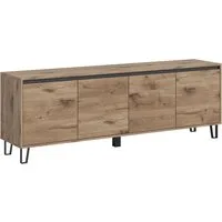 xonox.home Lowboard, Viking Oak Nachbildung Softclose Modern 184x64x40 cm