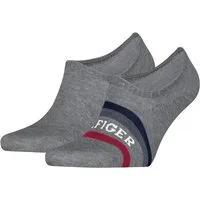 Tommy Hilfiger Füßlinge TH MEN FOOTIE 2P HILFIGER TAB (2er-Pack) mit Anti-Rutsch Technologie