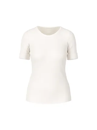Marc Cain Sports - T-Shirt mit halblangem Ärmel off-white - Gr. - 38