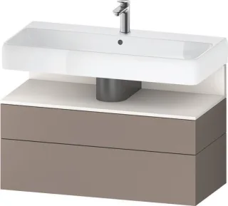 Duravit Qatego Waschtischunterbau wandhängend Basalt Matt 990x470x590 mm - QA4395084430010 QA4395084430010