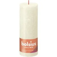 Bolsius Kugelkerze Bolsius Rustik Stumpenkerze weiche perle, Höhe: 19