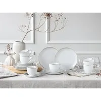 OTTO home Kaffeeservice Geschirr-Set, Service Ezzo (18-tlg), 6 Personen, Porzellan, Goldband, Made in Europe, 18 Teile, für 6 Personen