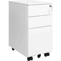 SONGMICS Aktenschrank Rollcontainer, mit 3 Schublade, vormontiert, 2 Größen