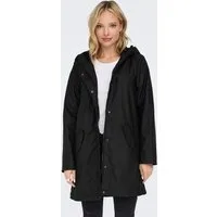 ONLY Funktionsmantel ONLSALLY RAINCOAT OTW NOOS mit Kapuze und Teddyplüschfutter