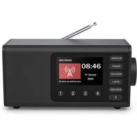 Hama Digitalradio mit DAB+ FM Bluetooth und Wecker Digitalradio (DAB) (Digitalradio (DAB), 5 W, 4,3 Zoll TFT Display, große Tasten, Direktwahltasten)