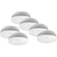 Smart Home Rauchmelderwarnmelder II weiß, 6er Pack