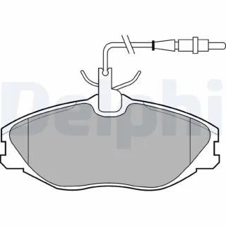 Delphi Bremsbel?ge vorne Citroen Xsara Peugeot 306 406 607