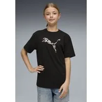 PUMA T-Shirt ESS GRAPHIC ANIMAL RELAXED TEE G für Jugendliche, Kurzarm, mit Print-Applikation, Rundhalsausschnitt