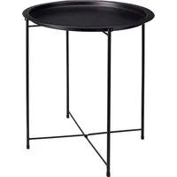 Beistelltisch Beistelltisch NOAH schwarz DH 47x50 cm schwarz Kaffeetisch