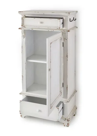bonprix Schrank, weiß, Gr.128x60 cm, Schrank im Shabby Chic