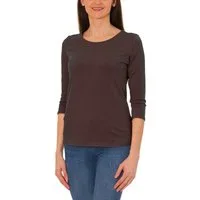 Alkato Longshirt Alkato Damen Shirt 3/4 Arm mit Rundhals