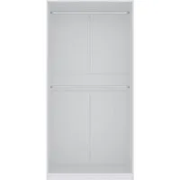 Marmex Möbel Garderobenschrank TRES 01B moderner offener Kleiderschrank mit Kleiderstangen 100x206x51 ohne Schranktüren, Ankleidezimmer