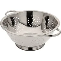 HAC24 Küchensieb Sieb Abtropfsieb Seiher Nudelsieb Salatsieb Metallsieb, Edelstahl, (1-St), mit Griffen Ø 24 cm