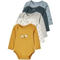 vertbaudet Body Baby Langarm-Bodys 5er-Pack, Schlupfform