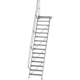 Munk Treppe mit Plattform 60° Stufenbreite 800 mm - 600395