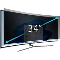Blickschutzfilter (2-fach, abnehmbar) schwarz, 86 cm (34")