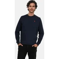 U.S. Polo Assn. Rundhalspullover USColee – Herren Sweatshirt mit Rundhalsausschnitt Baumwoll-Viskose-Mix, weich, atmungsaktiv und mit Logo-Stickerei