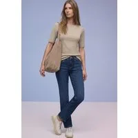 STREET ONE T-Shirt aus Jersey in Unifarbe