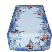 texpot Tischdecke Tischläufer Druckmotiv Weihnachtsmann Rentier Winter Weihnachten (1-tlg)
