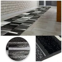 MDEKOR Läufer Teppich Läufer Meterware Höhe 6 mm, 70x70 cm Grau Bond