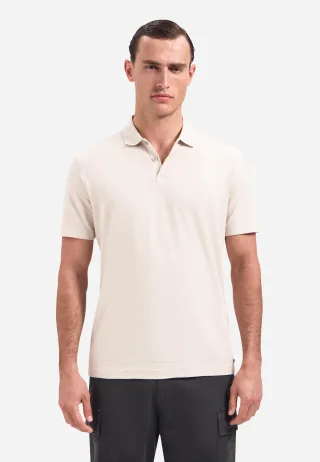 No Excess - Polo Short Sleeve Structure Stone - Gr. - S