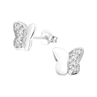 Schmetterling Ohrringe aus 925 Silber