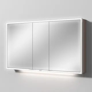 Sanipa Reflection Spiegelschrank MILO 130 mit LED-Beleuchtung, Taupe-Matt, AU0371T AU0371T