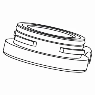 KWC Brausesieb JETCLEAN Küche, schwarz RAL 9005 Bajonett,530751 530751