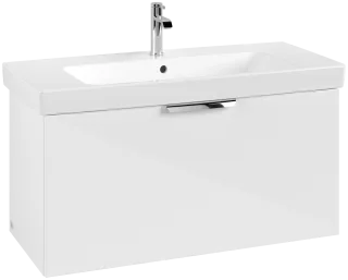 Villeroy & Boch Set LineUp 1000mm mit Spiegelschrank Glossy White S00807DHR1