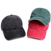 Made by Nami Baseball Cap Basecap Used Look - Rot Schwarz Grün mit oder ohne Prints Softshell Baseball Caps - Schirm-Mütze Kopfbedeckung - Unisex
