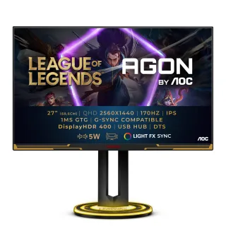 AOC Gaming AG275QXL | ag275qxl | League of Legends Edition - AGON Series