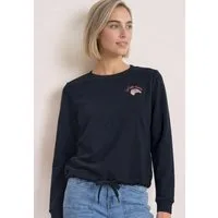 STREET ONE Sweatshirt mit Tunnelzug am Saum