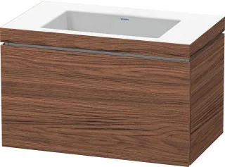 Duravit L-Cube c-bonded Set wandhängend Nussbaum dunkel Matt 800x480x500 mm - LC6917N2121 LC6917N2121