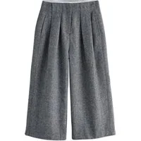 Next Stoffhose N. Premium Hosenrock mit Fischgrätmuster und Wolle (1-tlg)