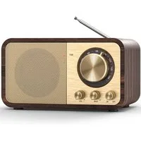 Forrlite Radio, Digitalradio, Retro Radio mit Bluetooth, FM-Radio Radio (Unterstützt die Musikwiedergabe von TF-Karte, USB-Stick und AUX-Eingang, uBerdem unterstützt er UKW-Radio für Nachrichten und Musik., 1800-mA-Lithium-Akku bietet eine Laufzeit v