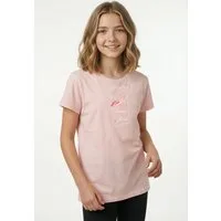 Icepeak T-Shirt K T-SHIRT LEADVILLE mit Druck, ohne Verschluss, aus Single Jersey, Kurzarm