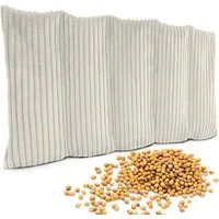 Amilian Kirschkernkissen 55x20 cm Körnerkissen 100% Kirschkerne - Nacken Schulter Mikrowelle, Wärme- und Kältekissen, für Nacken, Schulter, Rücken und Bauch