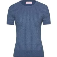 Brigitte von Schönfels Strickpullover Kurzarm-Pullover
