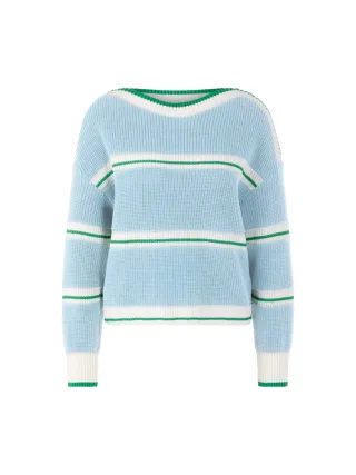 Marc Cain Sports - Ringel-Pullover Knitted in Germany skyway new - Gr. - 40