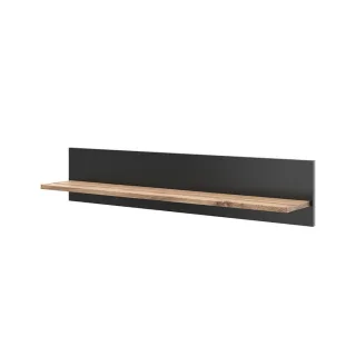 Vicco Wandregal, Eiche Wotan, Holzwerkstoff, 1 Fächer, Rechteckig, 100x20x17.2 cm, Wohnzimmer, Regale, Wandregale