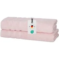 Carpe Sonno Handtuch Set Gästetuch Handtuch Duschtuch Saunahandtuch 30x50 50x100 70x140 70x200, Frottier (Spar-Set, 2-St), Badetuch 70x140 cm - 450g/m2, Frottee Rosa