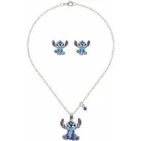Disney Collier STITCH – Ohrringe & Halskette Set – Beschichtetes Messing (Set)